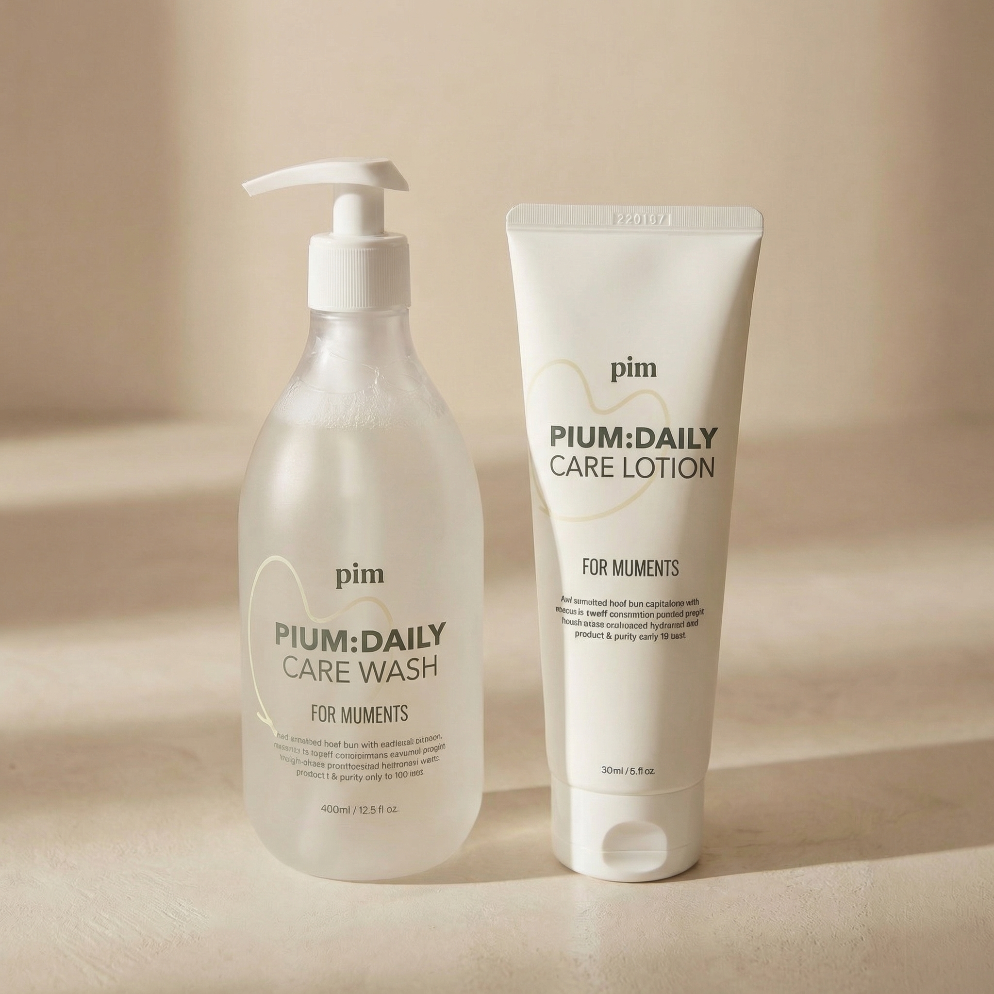 핌 데일리 루틴 set 아기로션 + 아기바디워시 2종, 로션200ml+워시500ml - 상세 이미지 2