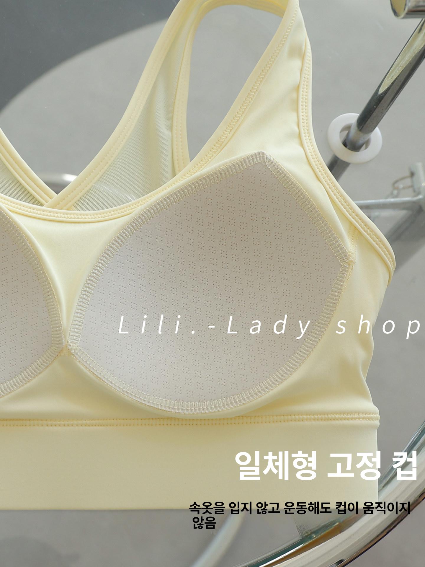 필라테스 나시 브라탑 민소매 요가 홈트 탱크탑 폴웨어 스포츠탑 33 - 상세 이미지 4