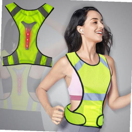 상세정보참조 행사조끼 360도 형광 런닝매쉬 LED 조끼 야간 라이딩 반사조끼