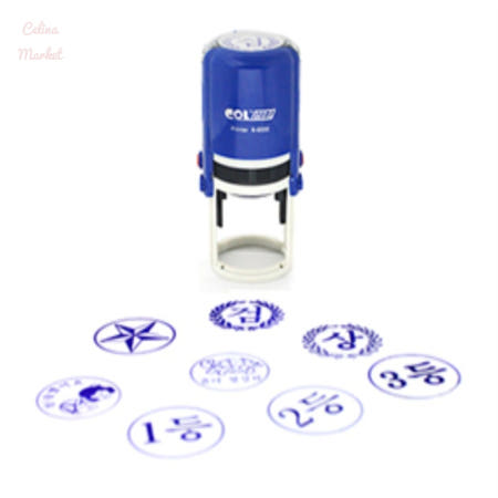 챌리나마켓 교육용 원형자동도장 학교스탬프 별스탬프