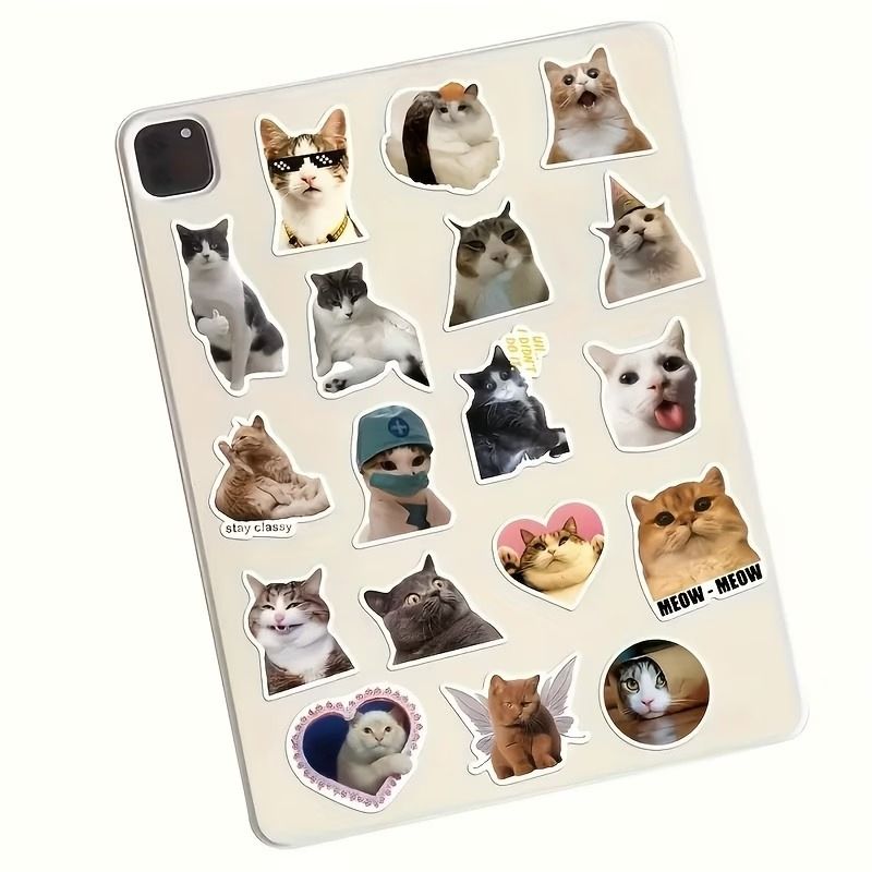 고양이 스티커 100P 다꾸 폰꾸 핸드폰 노트북 폰 캐리어 다이어리 꾸미기 데코 밈 스티커 이미지 6