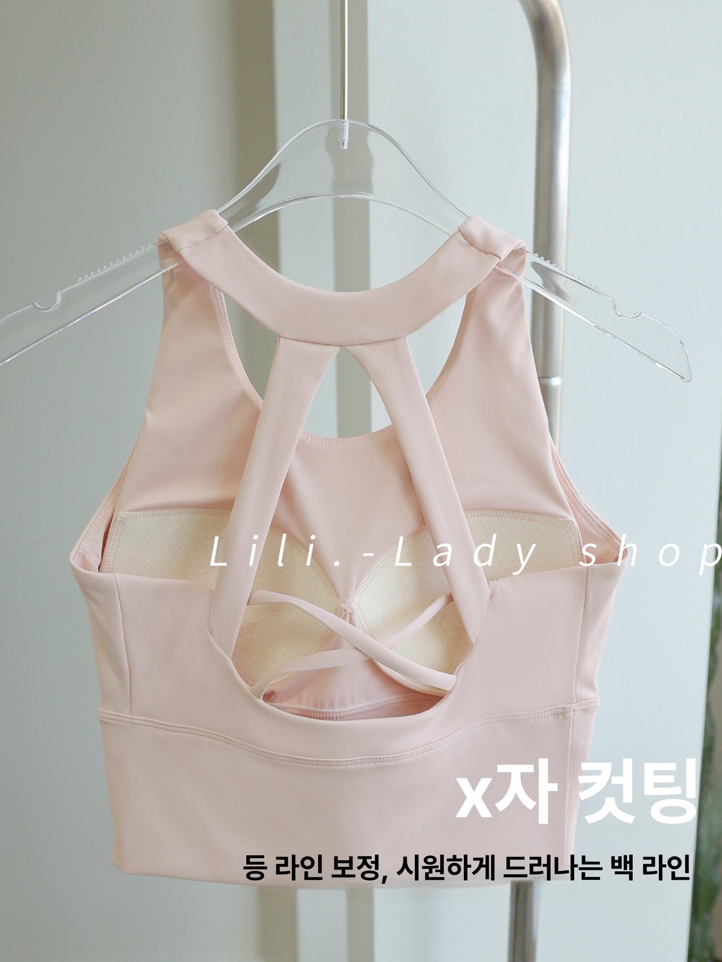 필라테스 나시 브라탑 민소매 요가 홈트 탱크탑 폴웨어 스포츠탑 42 - 상세 이미지 3
