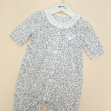 아가방앤컴퍼니 아가방 여름 우주복 신생아 돌 아기 실내복 아기옷 반소 올라비 7부우주복