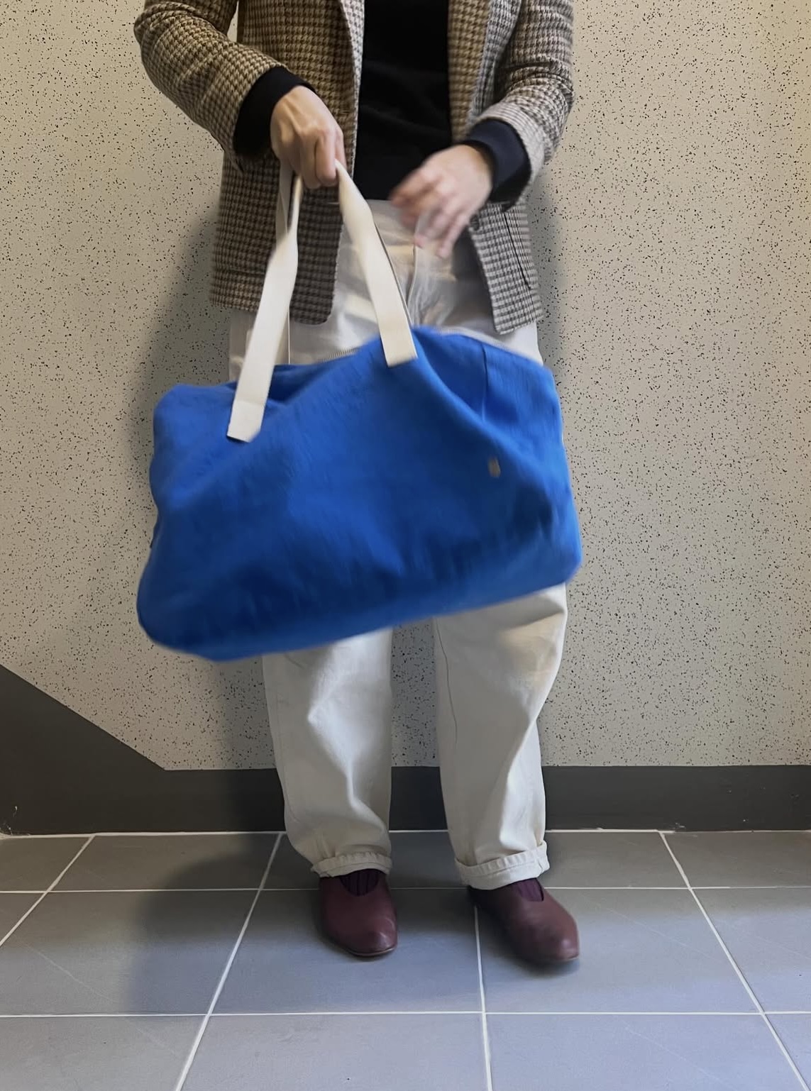 라세리슈르갸토 기내 사이즈 여행 골프 위크엔드 보스턴백 28 x 42 cm, Bleu mecano 이미지 7