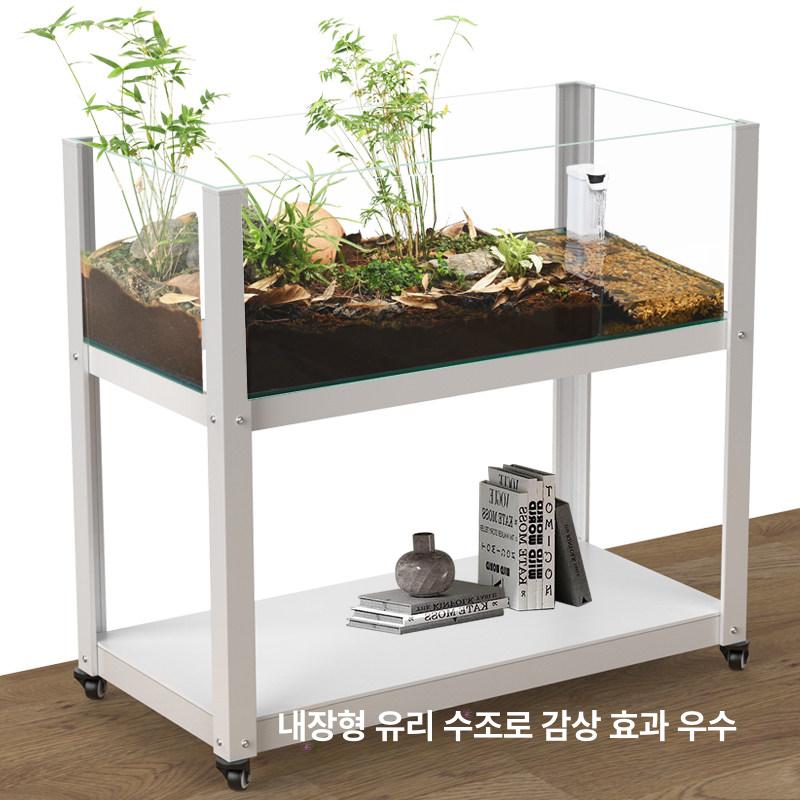 반수생 거북이어항 사육장 오픈형 육지 파충류 애완 투명 거북이집 기본 아크릴 하우스 - 상세 이미지 5