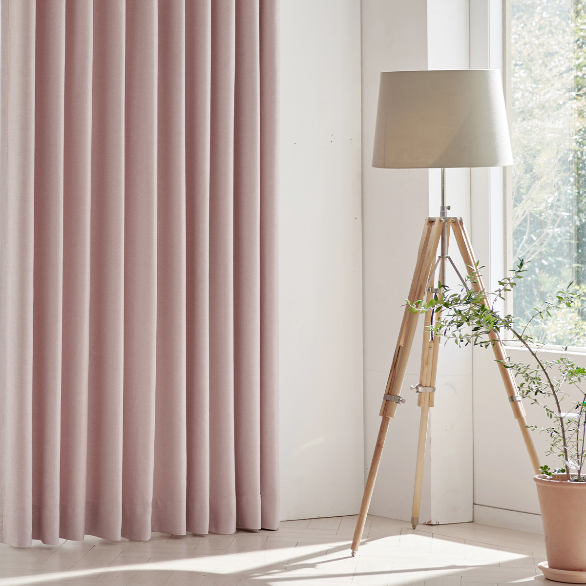 스마트 암막커튼 형상기억 거실 창문 복층 아일렛 핀형 쉬폰 맞춤제작커튼 나비주름75x180