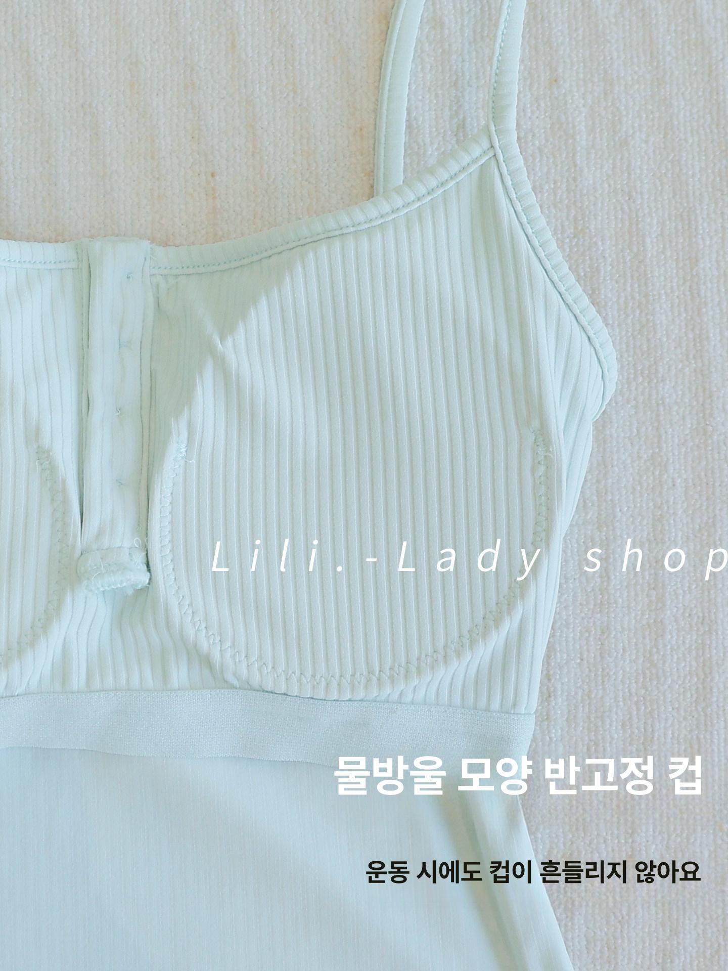 필라테스 나시 브라탑 민소매 요가 홈트 탱크탑 폴웨어 스포츠탑 43 - 상세 이미지 4