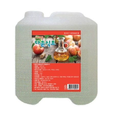 성심샵 협력사 성심샵 사과맛 다운식초 13L 조미료 살균 얼룩 세탁 냄새제거 다용도세척 빨래 욕실청소