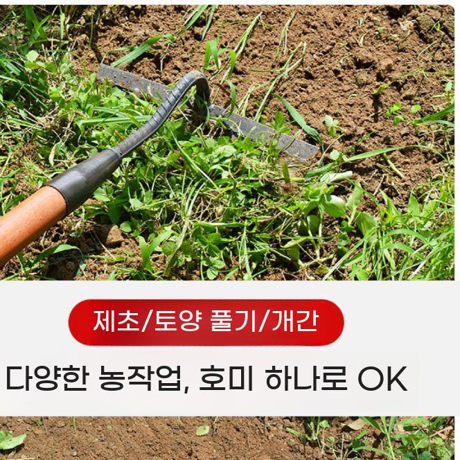 갈퀴 호미 잔디 괭이 뽑는 제거 작업 제거기 제초 잡초 풀 - 상세 이미지 3