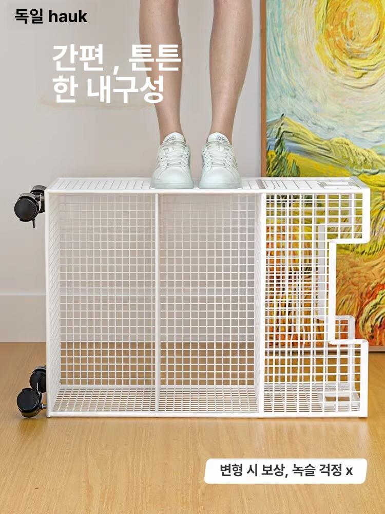 책상 밑 수납장 박스 사무실 카트 트롤리 3단 이동식 아테네스블랙 1단 바퀴형 10 칸 - 상세 이미지 4