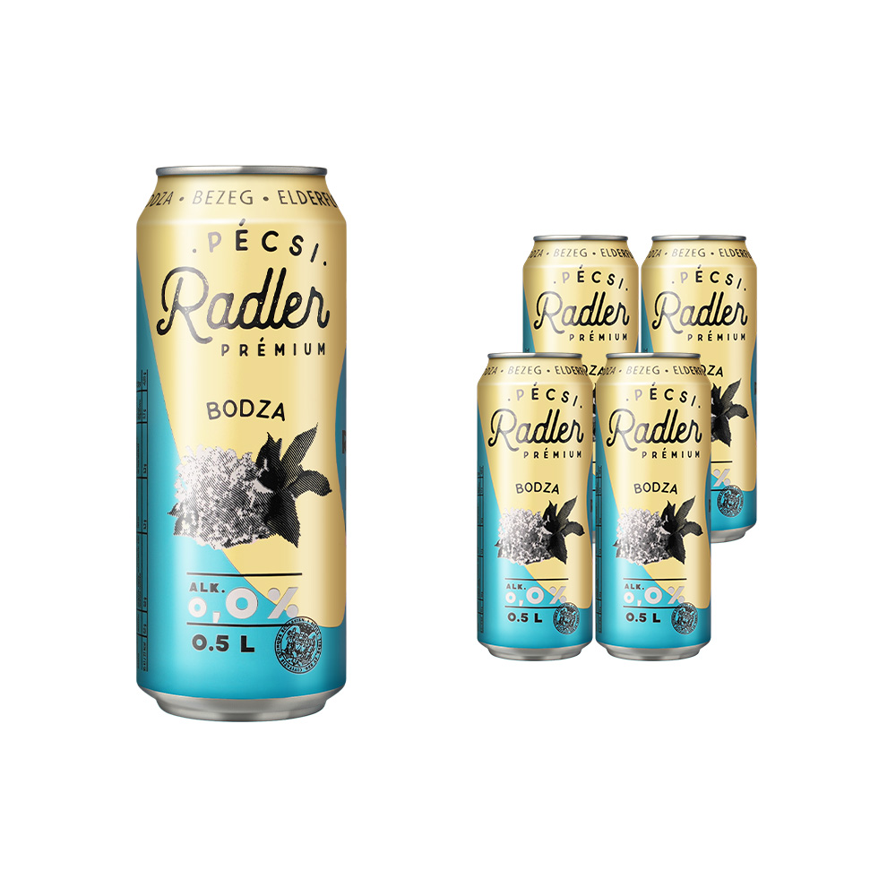 페치 라들러 프리미엄 헝가리 논알콜 비알콜 맥주 (엘더플라워맛) 500ml, 4개 - 상세 이미지 2