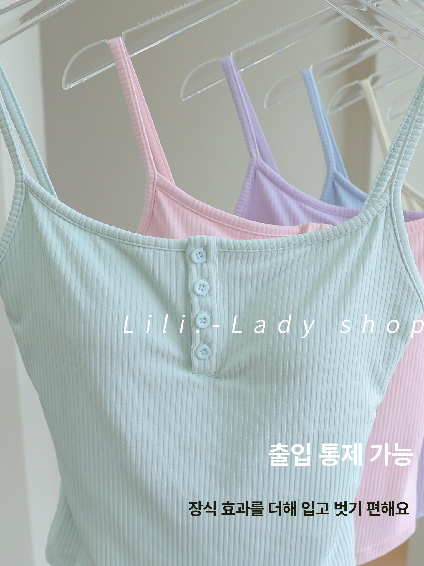 필라테스 나시 브라탑 민소매 요가 홈트 탱크탑 폴웨어 스포츠탑 43 - 상세 이미지 3