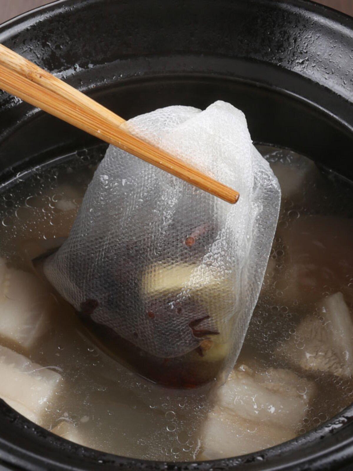 약재망 주머니 부직포 거름망 필터 백숙 티백 한약 육수망 다용도 - 상세 이미지 2