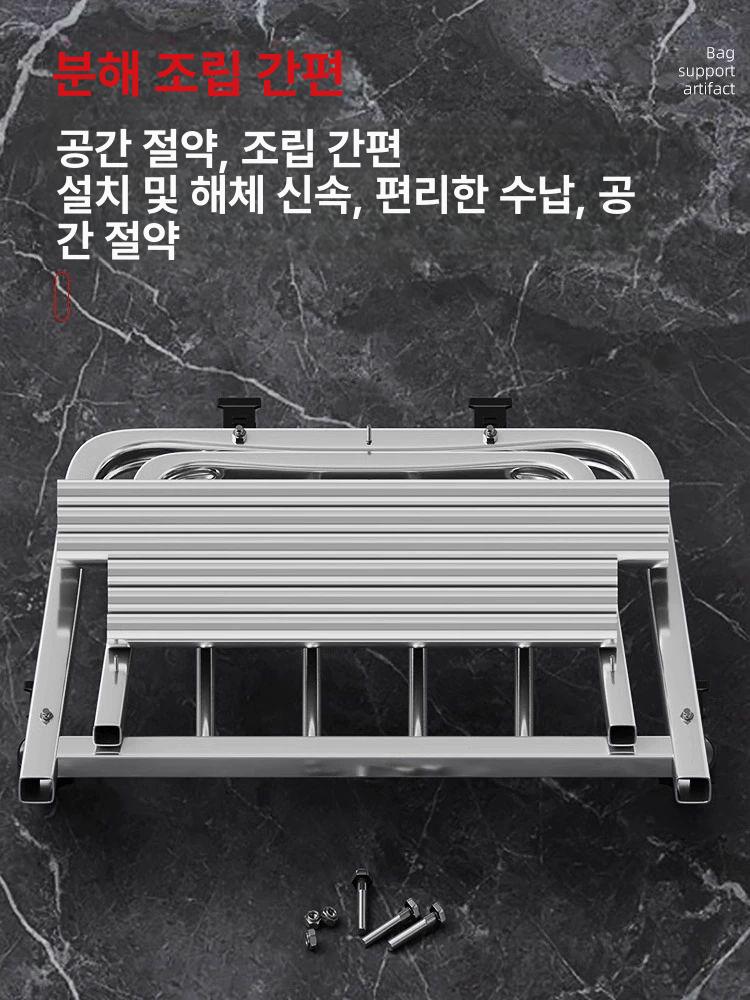 100리터 쓰레기봉투 거치대 재활용 톤백 대형 1단계 3바퀴 원형관 회전 발 브레이크 포함 - 상세 이미지 4