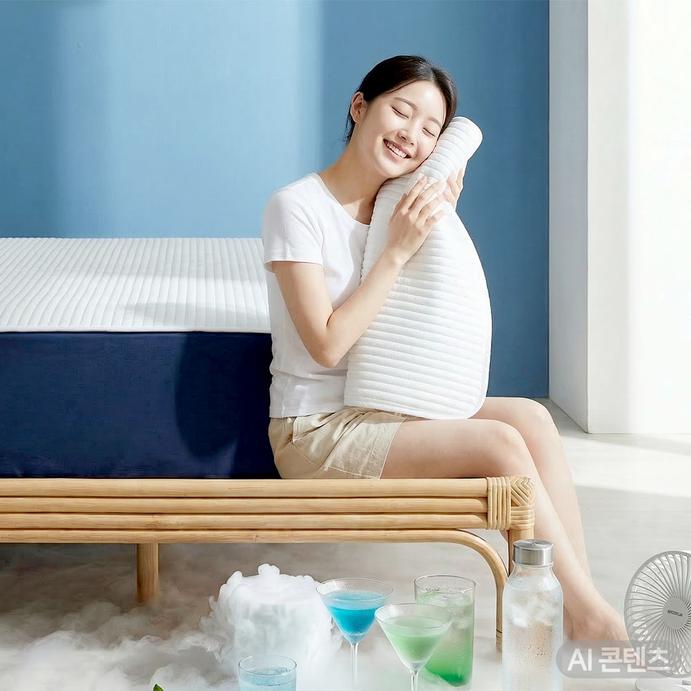 조은자리 시원한 여름 스노우 냉감패드 침대 매트리스 고정밴드 쿨 패드 S/SS 싱글슈퍼싱글 이미지 4