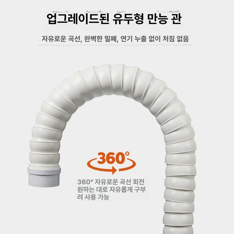 연기 흡입기 냄세 쑥뜸 제거기 자동 63x43 사각 후드 DC 6m 호스 - 상세 이미지 4