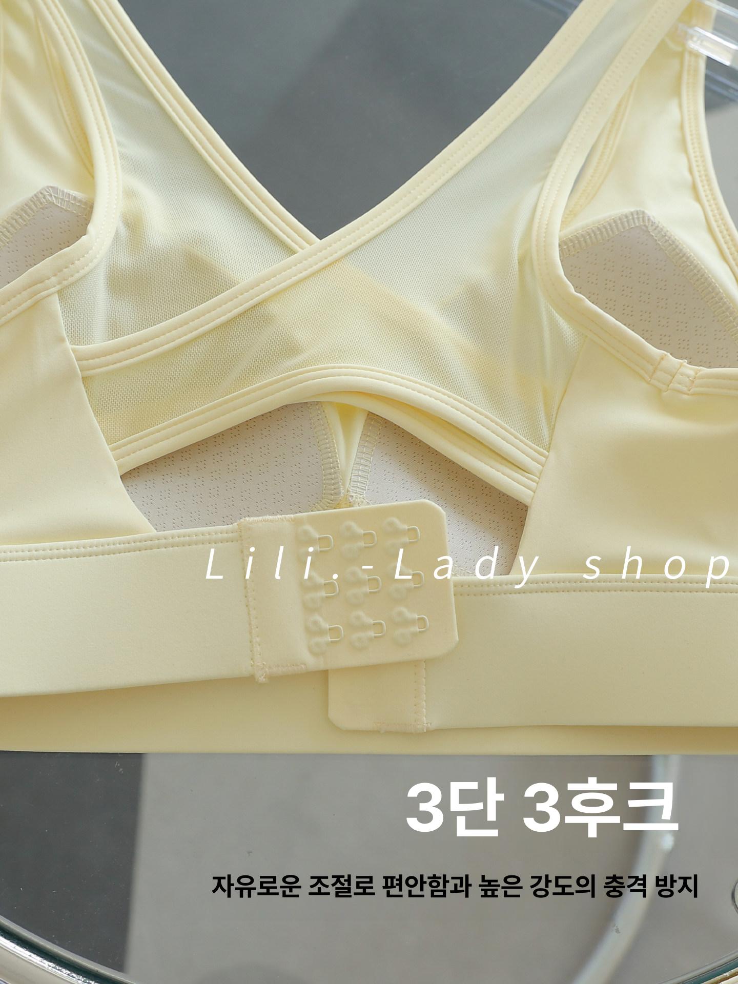 필라테스 나시 브라탑 민소매 요가 홈트 탱크탑 폴웨어 스포츠탑 33 - 상세 이미지 3