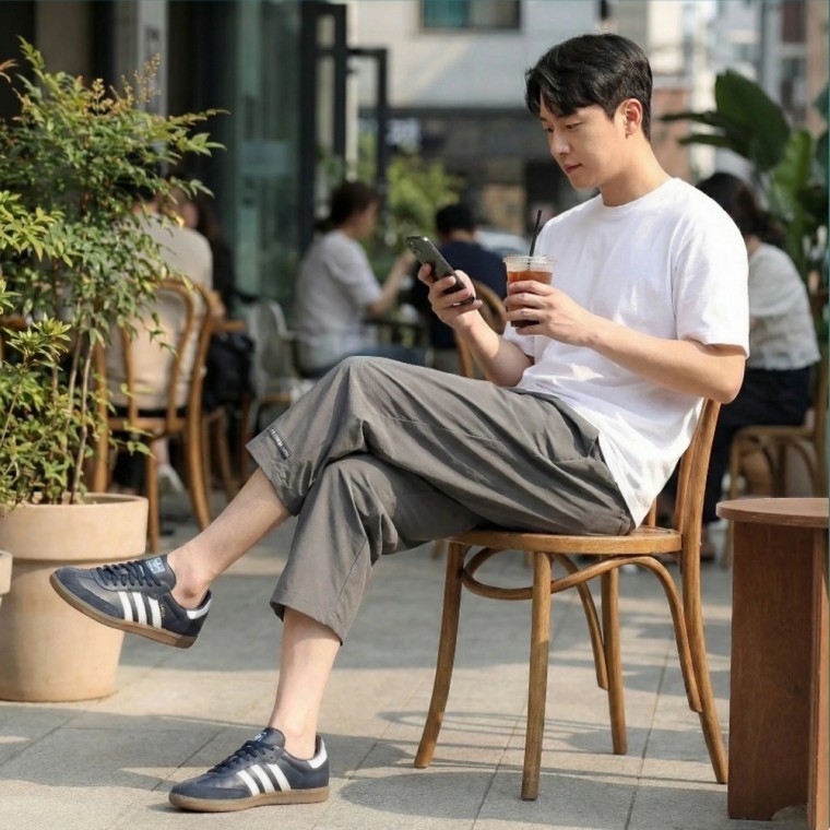 남자 러닝 산책 배달 쿨링 7부 아이스 반바지 - 상품 이미지