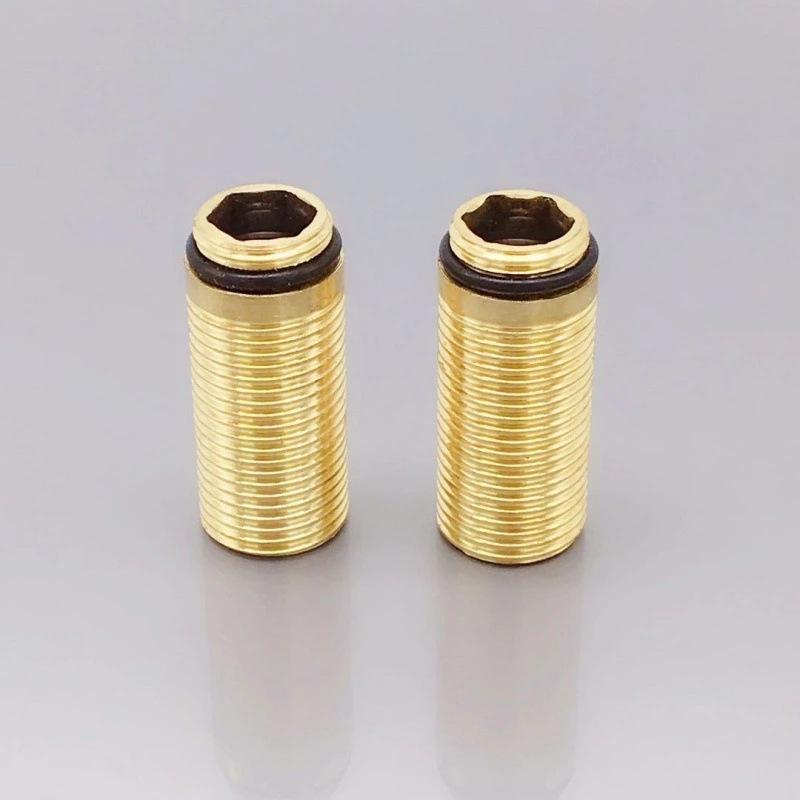 M6 황동 무두 DIN916 육각 소켓 컵포인트 세트 스크류 고정 조임용 정밀 부품 나사 48MM (구리 색깔 이미지 6