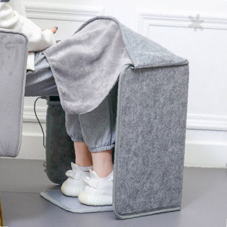 겨울 실내 발 보온 접이식 온열 히터 사무실 책상 아래 개인 난방 장치 사면