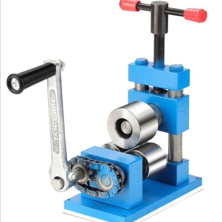 반지 압연기 공방 샤프트 머신 스틸 팔찌 압착기 철판 수동 - 상품 이미지