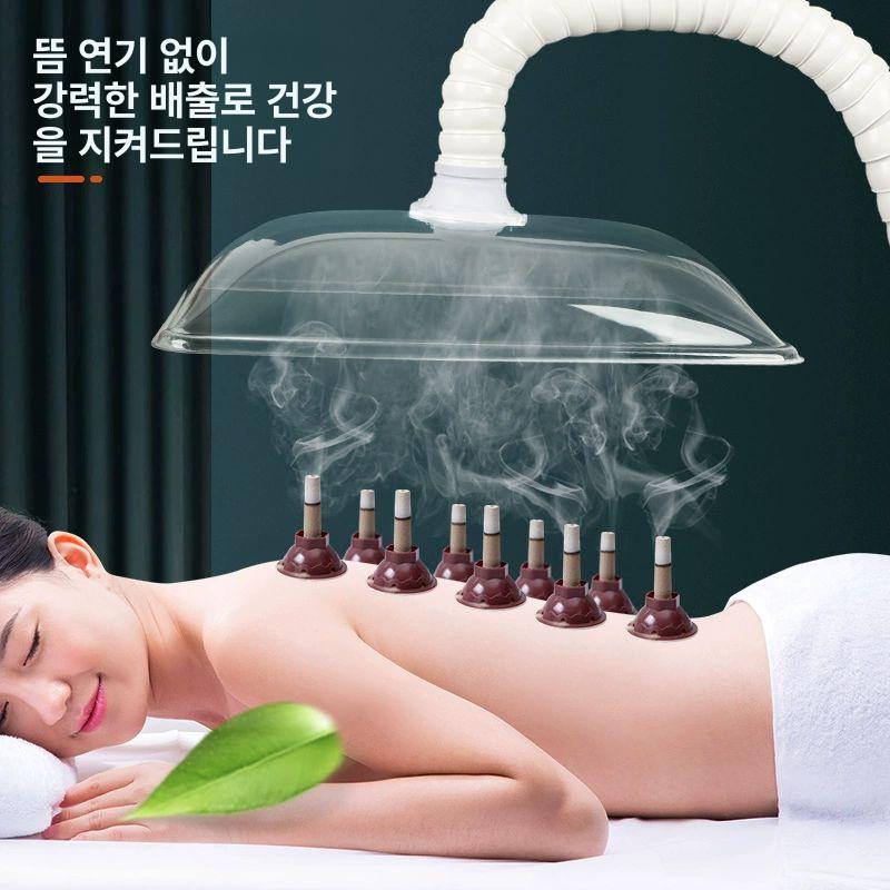 연기 흡입기 냄세 쑥뜸 제거기 자동 63x43 사각 후드 DC 6m 호스 - 상세 이미지 3