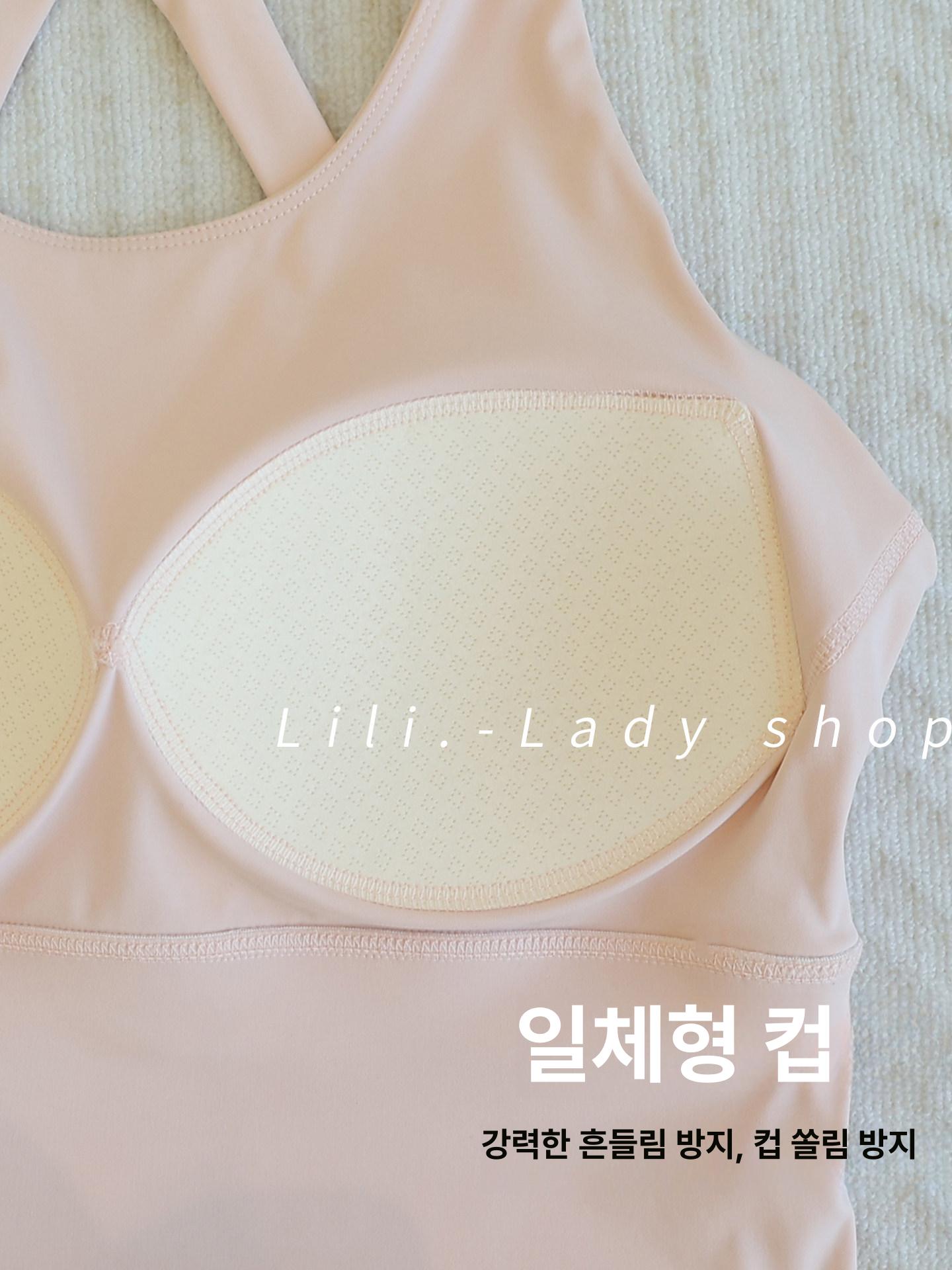 필라테스 나시 브라탑 민소매 요가 홈트 탱크탑 폴웨어 스포츠탑 42 - 상세 이미지 4