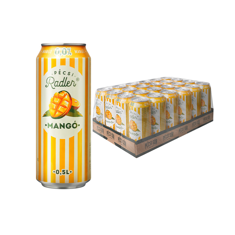 페치 라들러 프리미엄 헝가리 논알콜 비알콜 맥주 (망고맛) 500ml, 24개 - 상품 이미지
