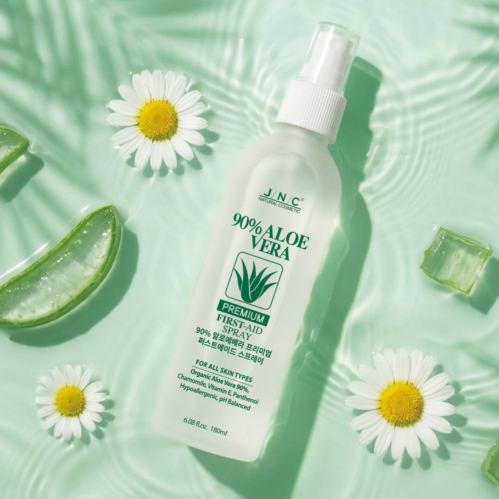 JNC 90% 알로에베라 프리미엄 퍼스트에이드 수딩 스프레이 진정 보습 180ml - 상품 이미지