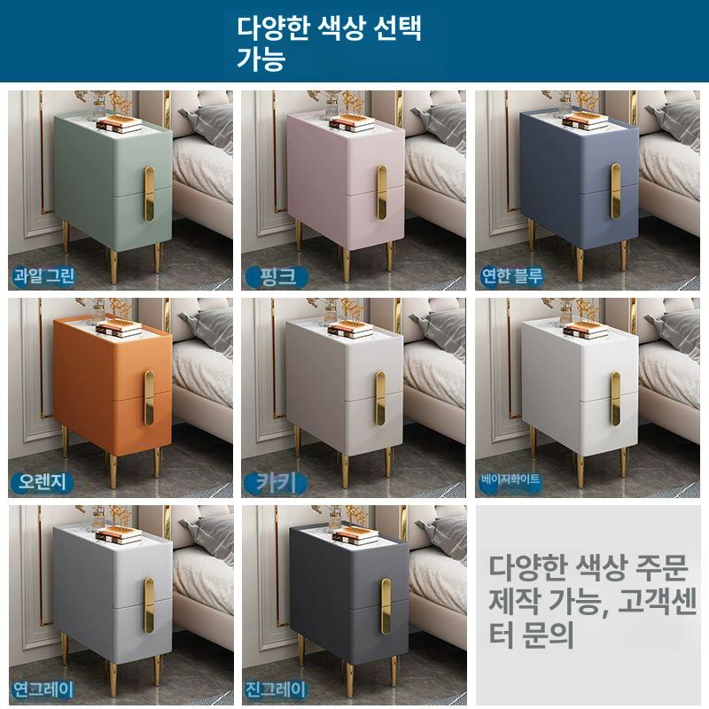 틈새협탁 침대 슬림 협탁 원목 사이드 테이블 - 상세 이미지 4