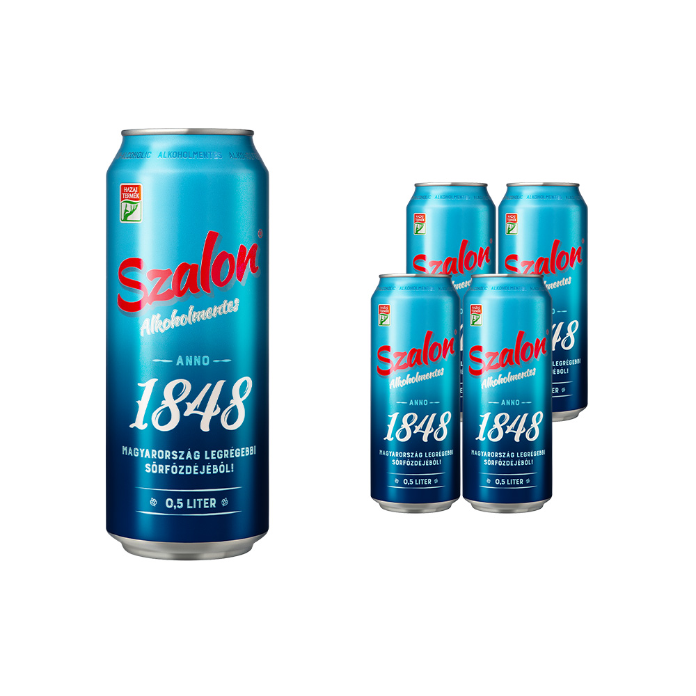 페치 살롱 1848 헝가리 논알콜 비알콜 맥주 (라거맛) 500ml, 4개 - 상품 이미지