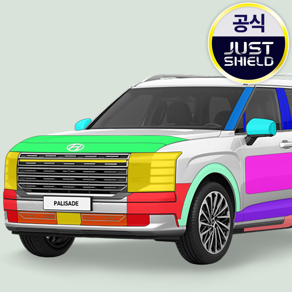 팰리세이드 LX3 풀체인지 PPF필름 헤드라이트 데일라이트 전방센서 캘리그라피 부분구매 - 상품 이미지