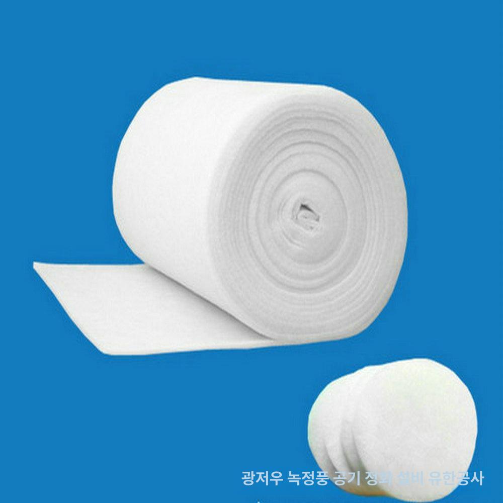 공조기필터 부직포 원단 롤형 고밀도 교체용 다용도 자동차 에어컨 환기구 산업 시설 천장 1x1mx5mm - 상세 이미지 4