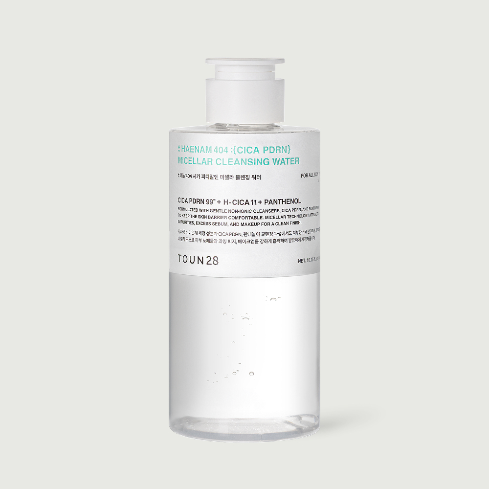 톤28 해남404 시카 PDRN 미셀라 클렌징워터 300ml - 상품 이미지