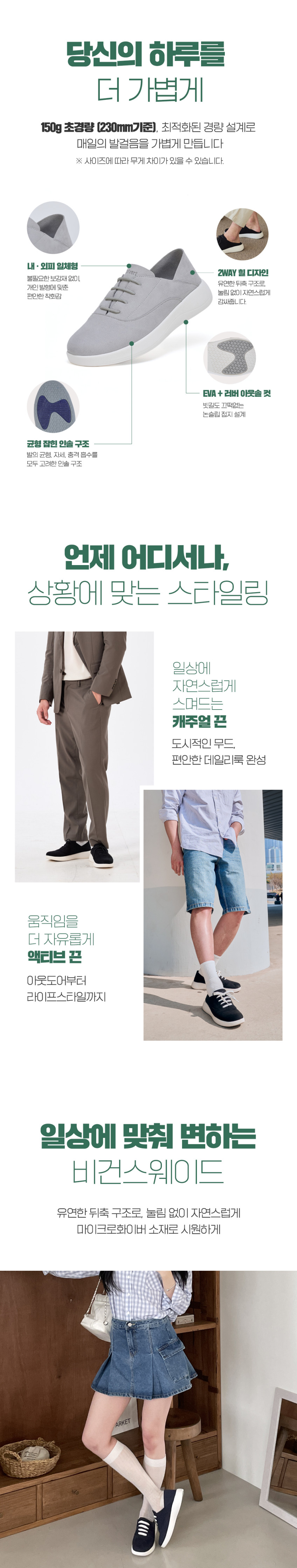 발벗 발편한 발볼넓은 여성 남성 가벼운 신발 초경량 150g 스니커즈 운동화 딥오션 네이비 판매처 상세 정보 이미지 4