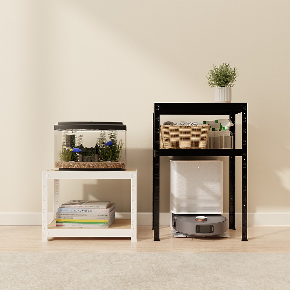 랙셈블 수납선반 다용도 다용도실 주방 무볼트 팬트리 랙 선반 400300450 2단