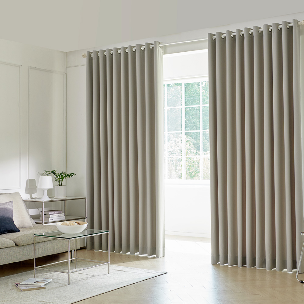 스마트 암막커튼 형상기억 거실 창문 복층 아일렛 핀형 쉬폰 맞춤제작커튼 나비주름75x180