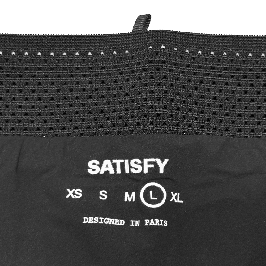 새티스파이 반바지 숏팬츠 테크실크 8인치 12046 올블랙 이미지 6