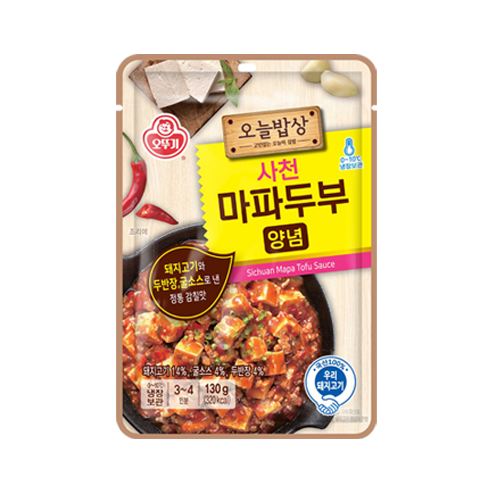 오뚜기 사천마파두부양념 130g