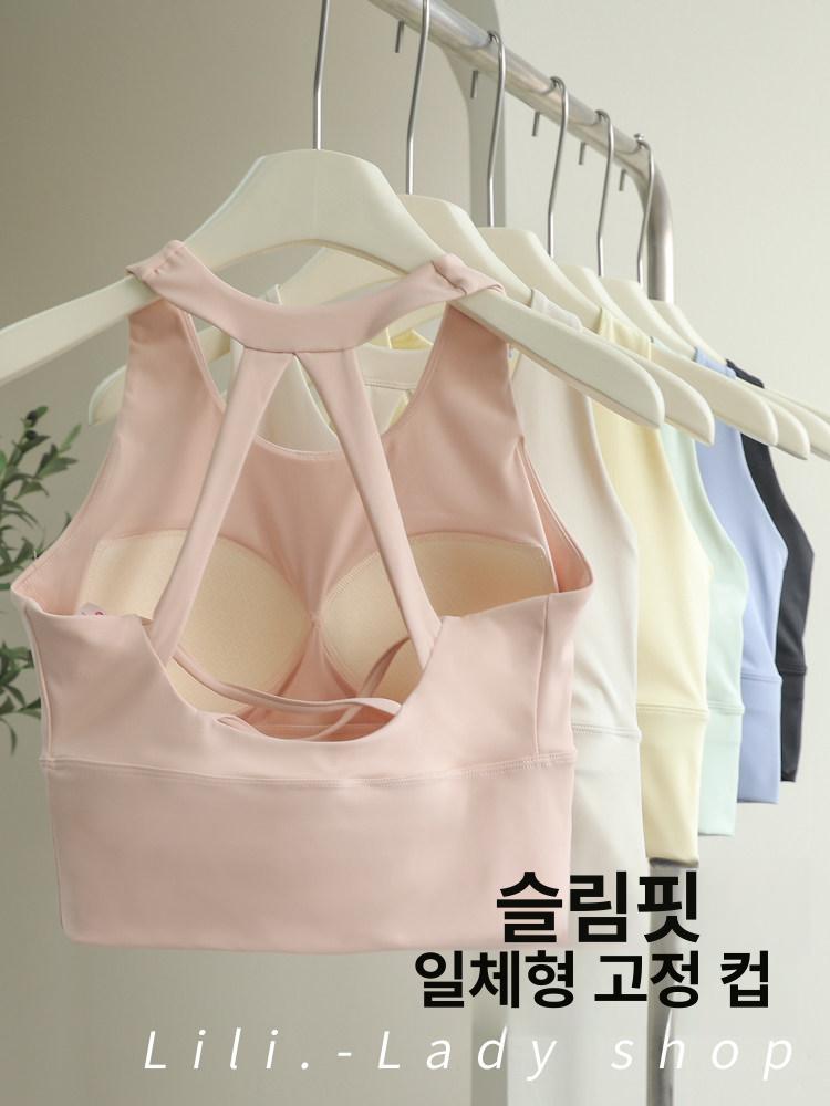 필라테스 나시 브라탑 민소매 요가 홈트 탱크탑 폴웨어 스포츠탑 41 - 상세 이미지 2
