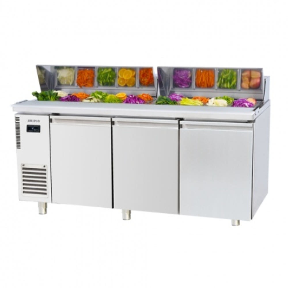 샐러드 테이블 냉장고 식당용 업소용 토핑 후드타입 간냉식 1800 : 신일N위시웨이