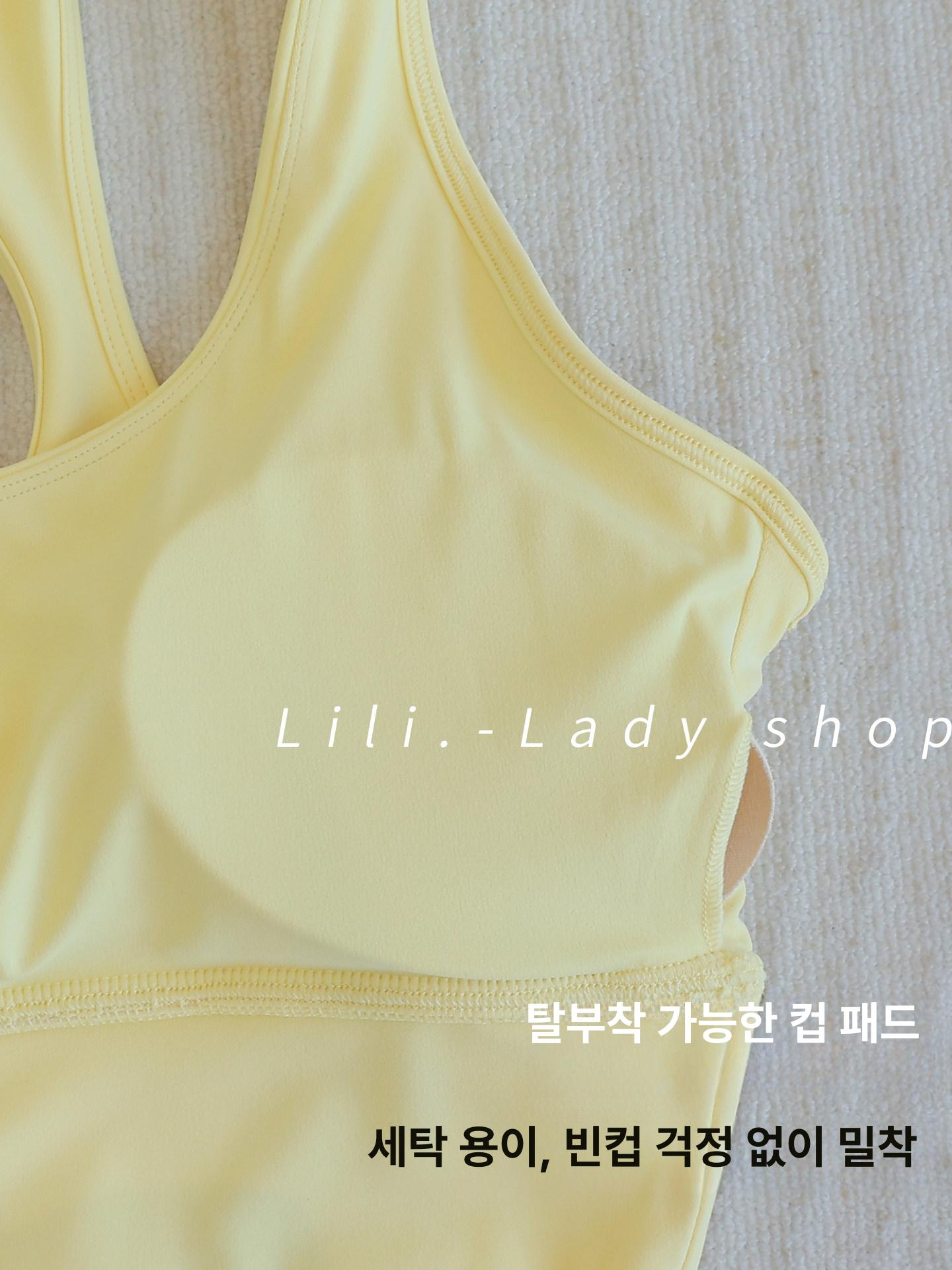 필라테스 나시 브라탑 민소매 요가 홈트 탱크탑 폴웨어 스포츠탑 39 - 상세 이미지 4