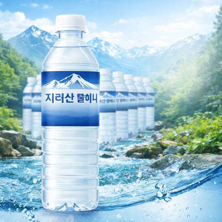 [천연 암반수] 지리산 물하나 생수 2L 1L 500ml 330ml 샘물 물 천연 암반수 - 상품 이미지