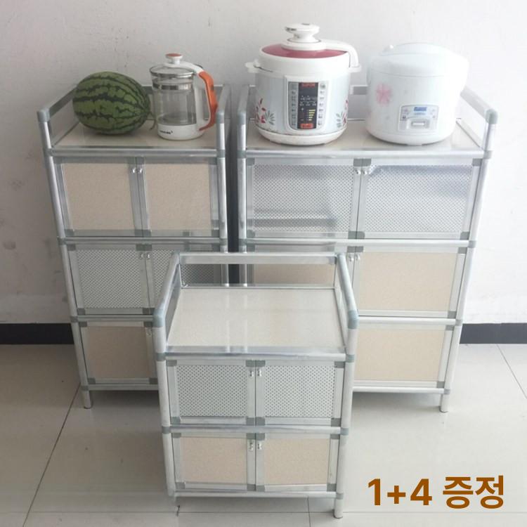 스테인리스 찬장 하부장 캐비닛 서랍장 식당 수납 선반 - 상세 이미지 2