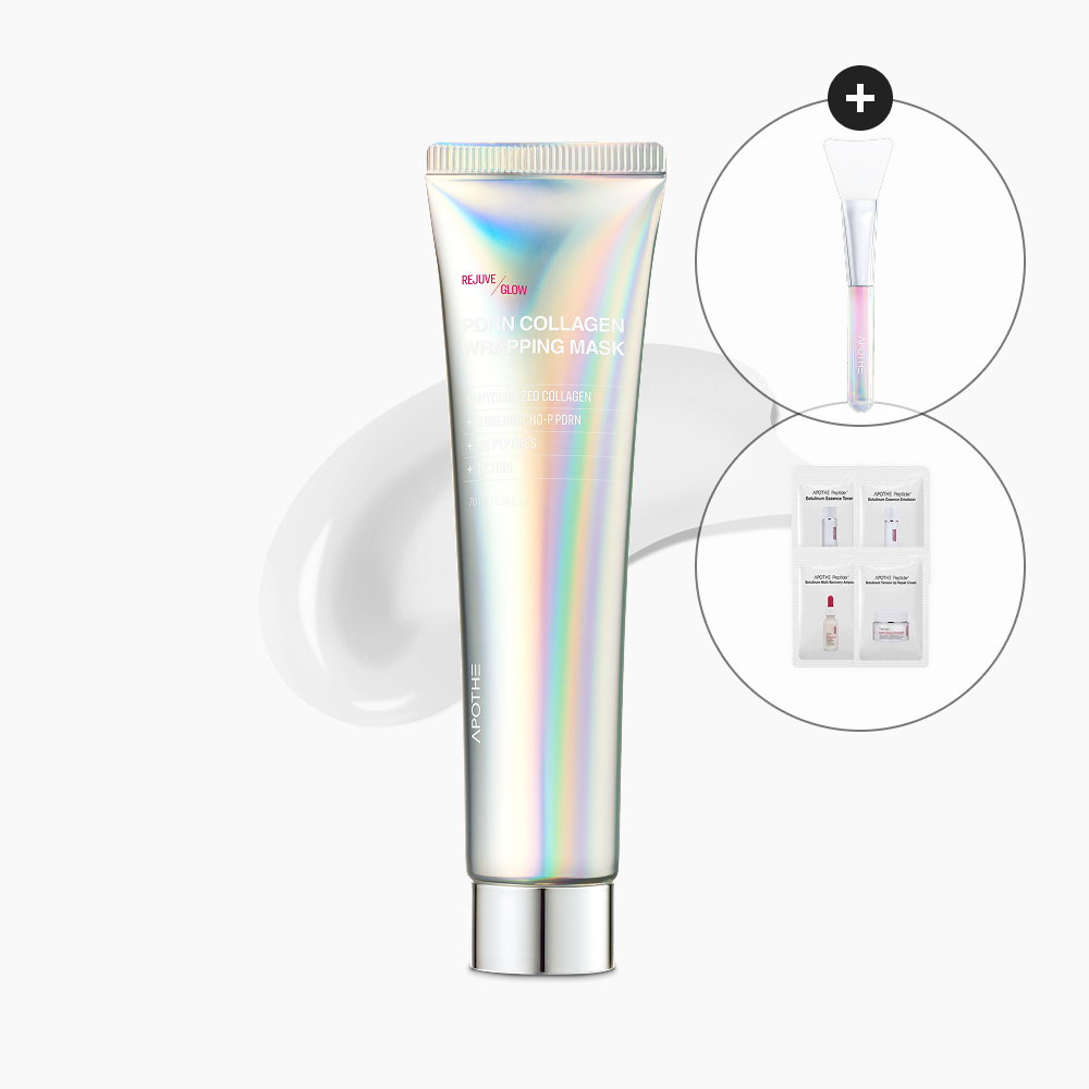 아포테 리쥬브글로우 PDRN 콜라겐 랩핑마스크 70ml - 상품 이미지