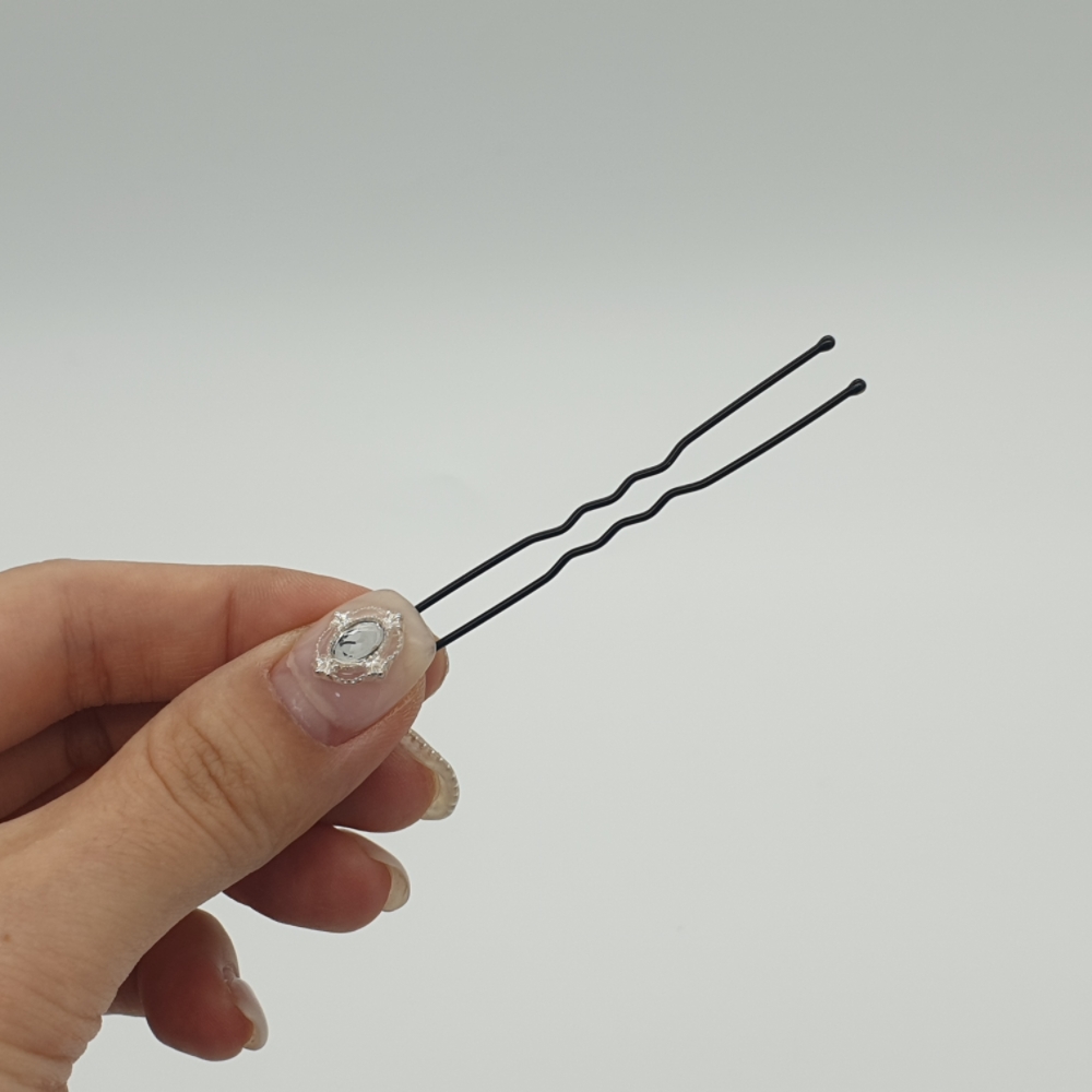 어피 올림머리 고정핀 유핀 6cm U핀 유핀 - 상품 이미지