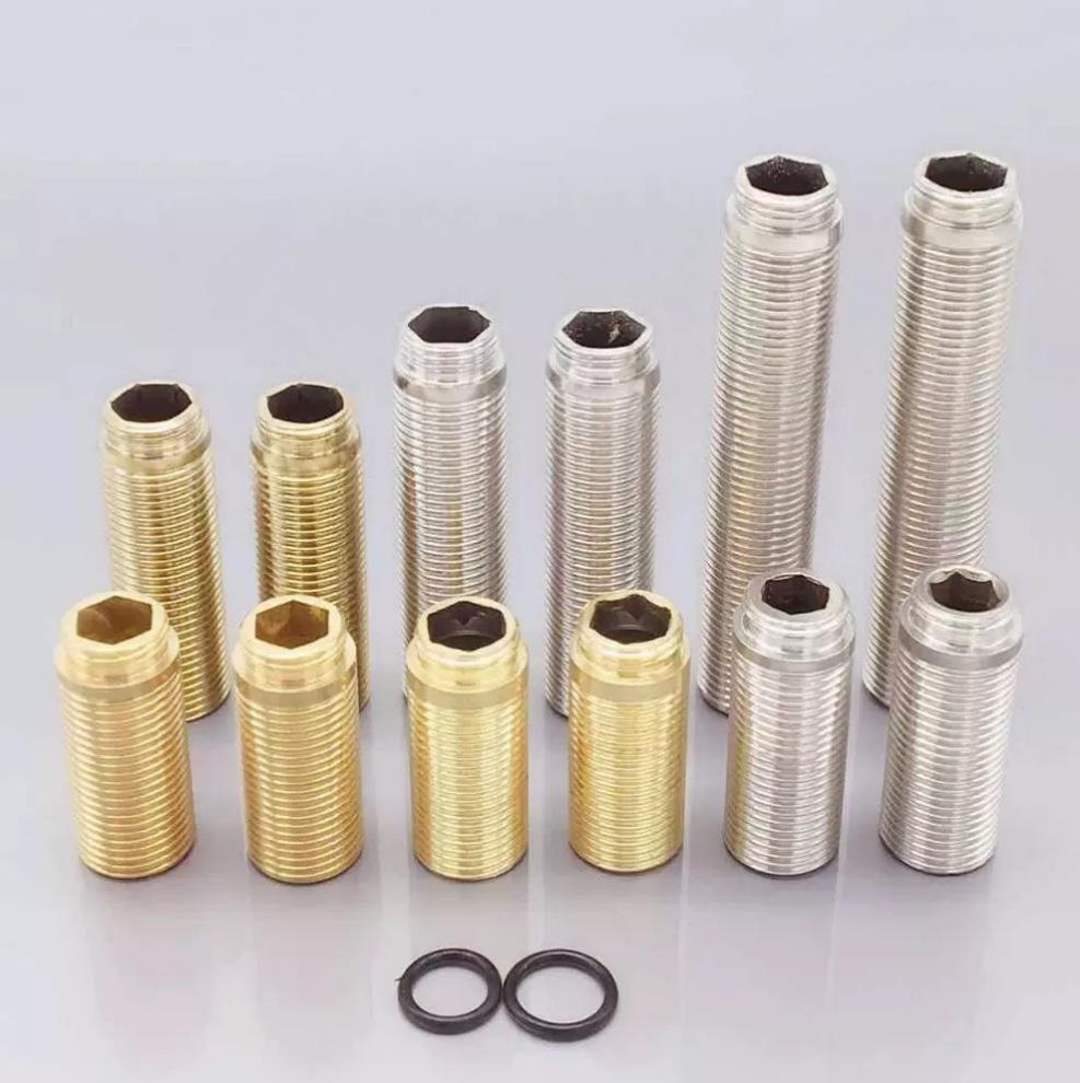 M6 황동 무두 DIN916 육각 소켓 컵포인트 세트 스크류 고정 조임용 정밀 부품 나사 48MM (구리 색깔 - 상세 이미지 2