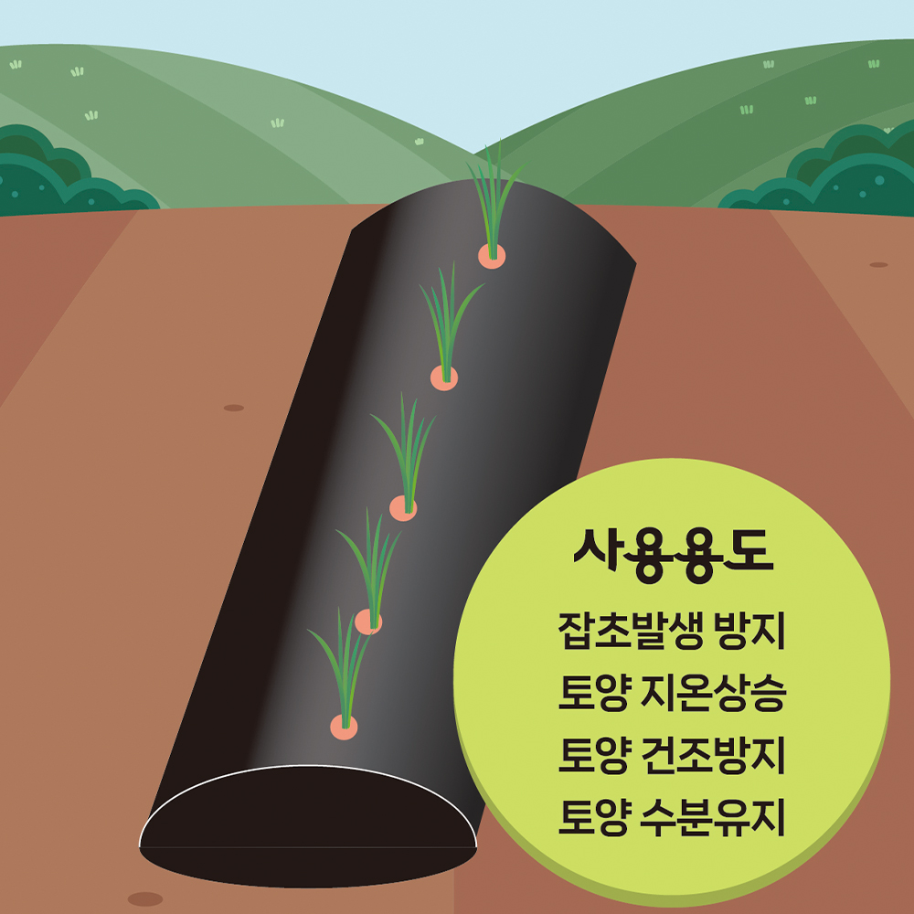 무드무드 멀칭비닐 유공 주말농장 텃밭용 소량판매 - 상세 이미지 2