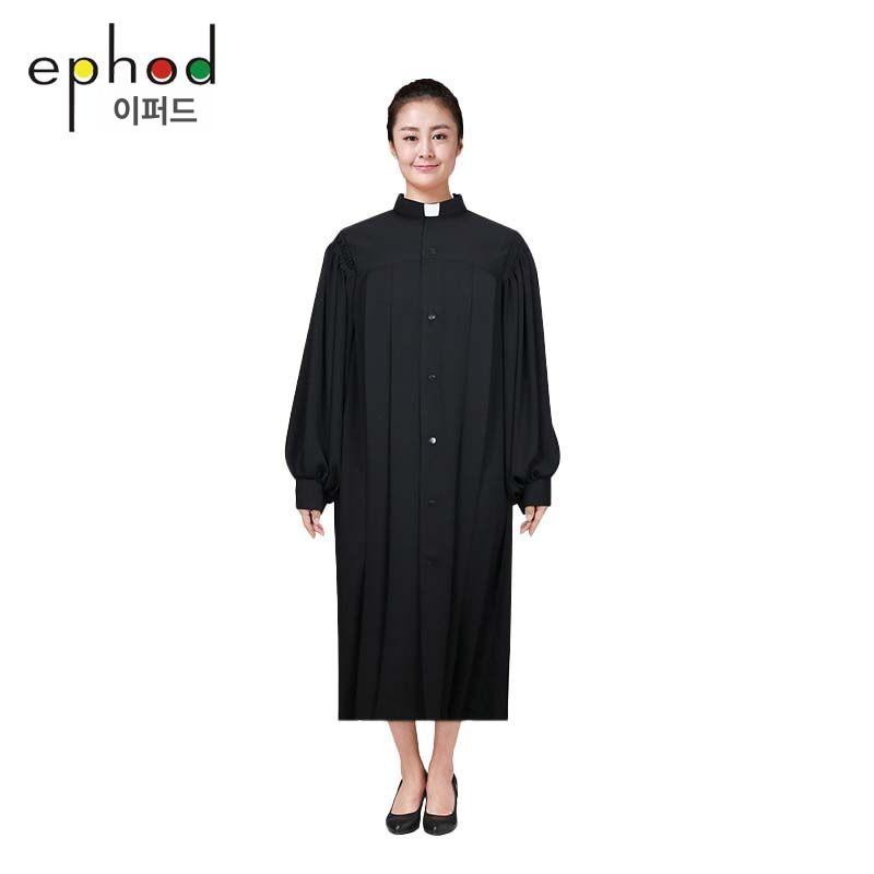 목사 가운 성당 교회 목회자 합창단 유니폼 단체복 예배 찬양대 목사님 집사님 - 상세 이미지 3