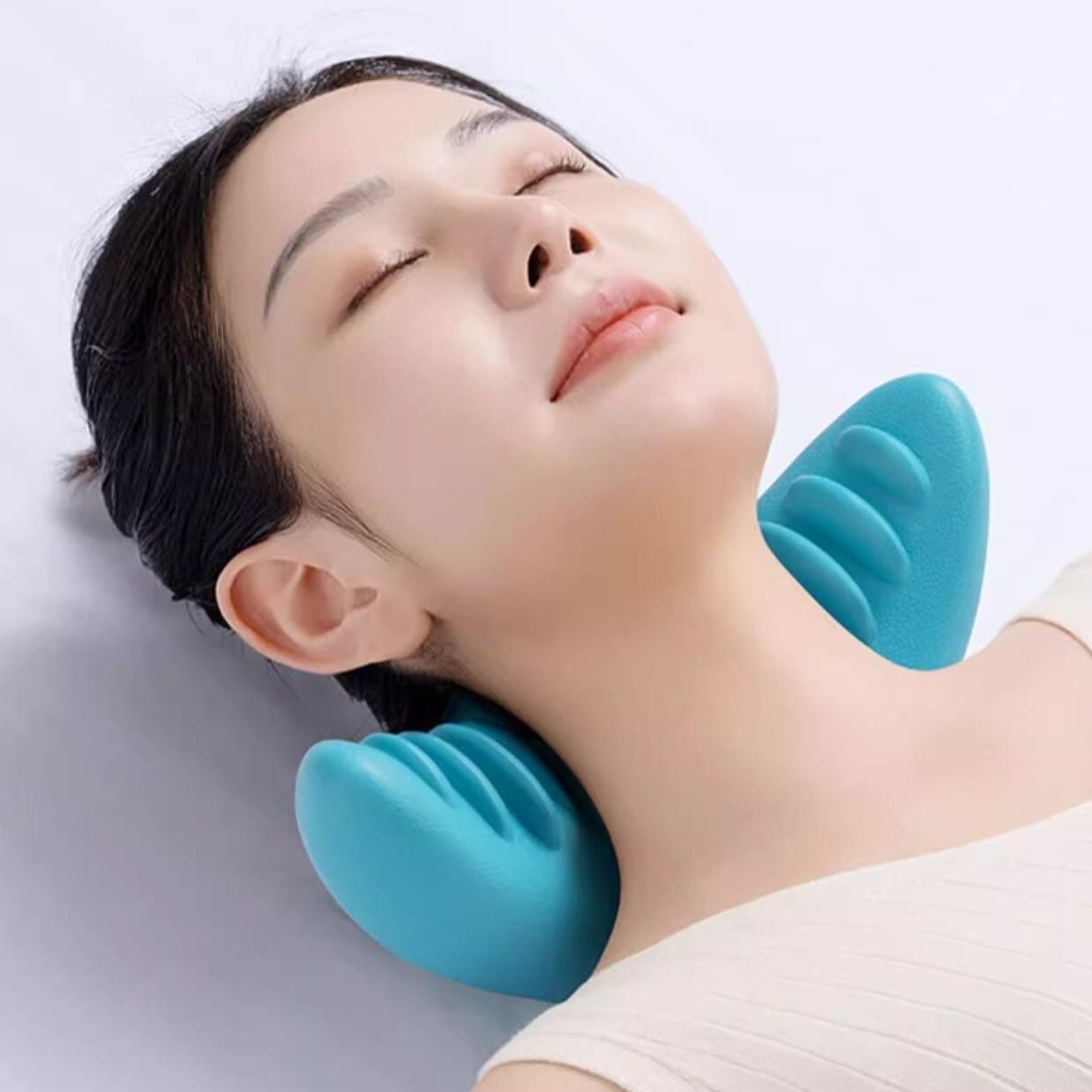 목 어깨 스트레칭 보조기구 넥스트레쳐 자세교정기 - 상품 이미지